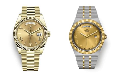 rolex day date vs tudor royal|is tudor better than rolex.